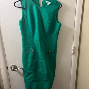Calvin Klein Vibrant Green Midi Dress